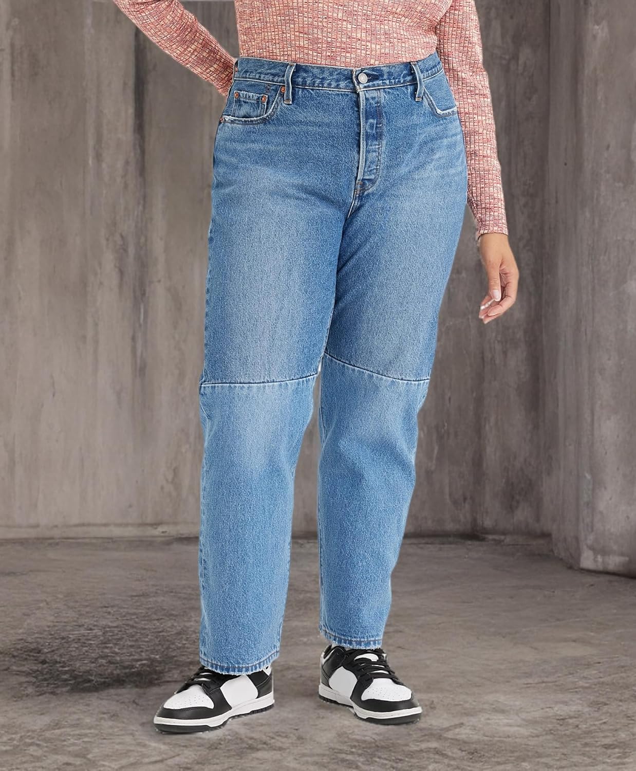 Женские джинсы Levi's 501 Pieced (также доступны в версии Plus), (New) Lightly Dipped Plus — фото 4