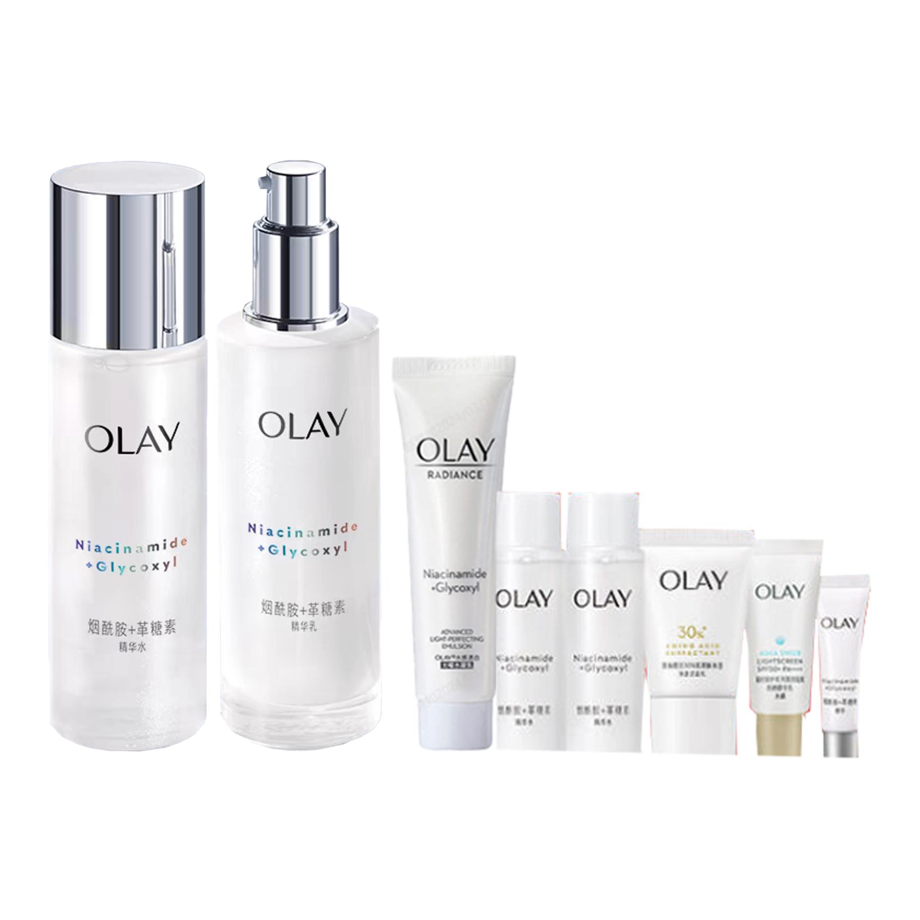 Olay Набор для ухода за кожей Anti Glycation Whitening Ivory, осветляющий, увлажняющий, антиоксидантный, 8 предметов — фото 3