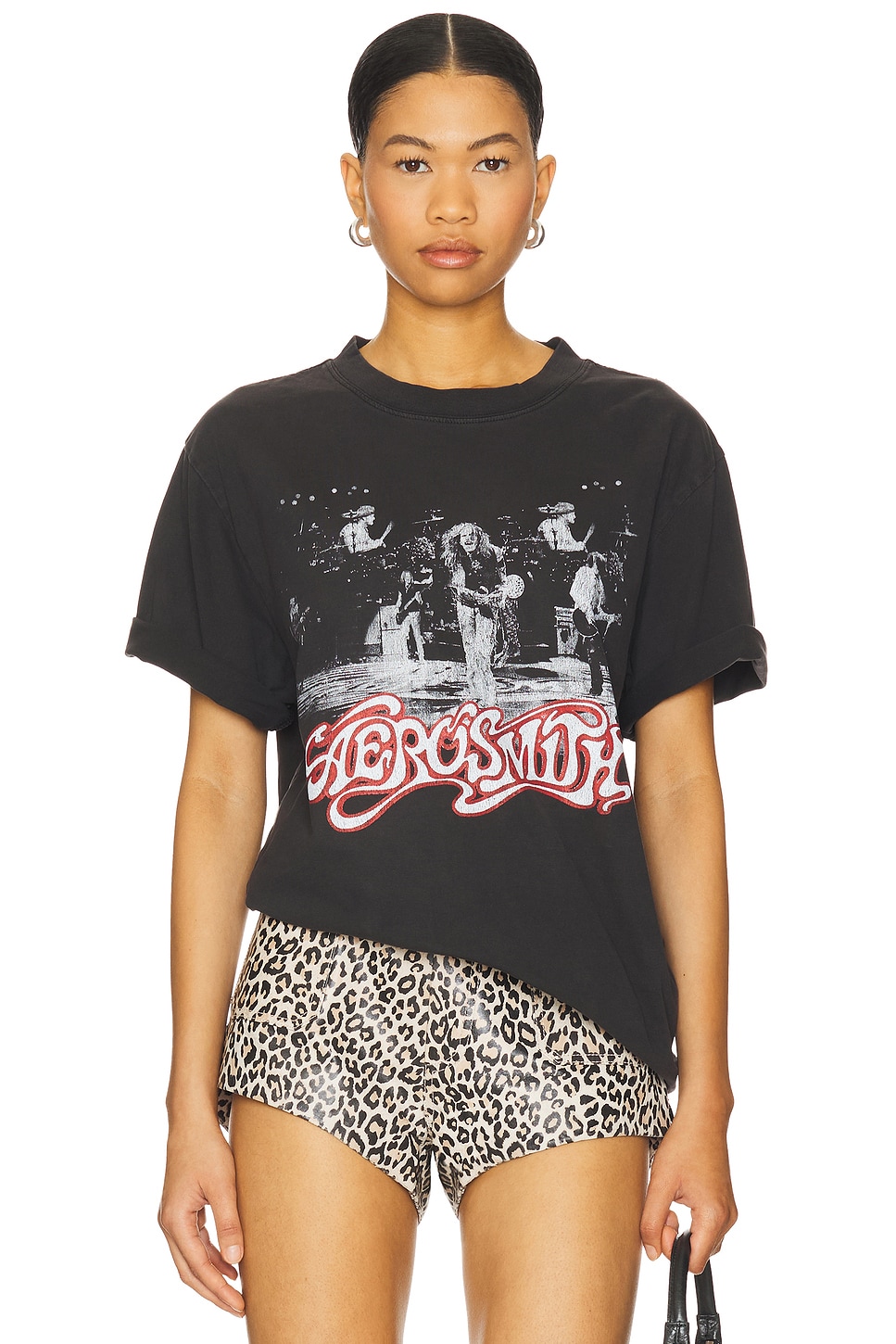

Футболка "Aerosmith" прямого кроя от Philcos, black pigment