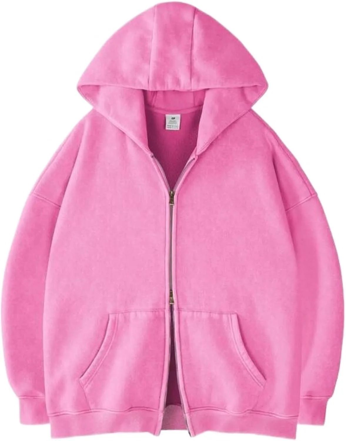 

Толстовка с капюшоном мужская Double Zip Up, флисовая, оверсайз