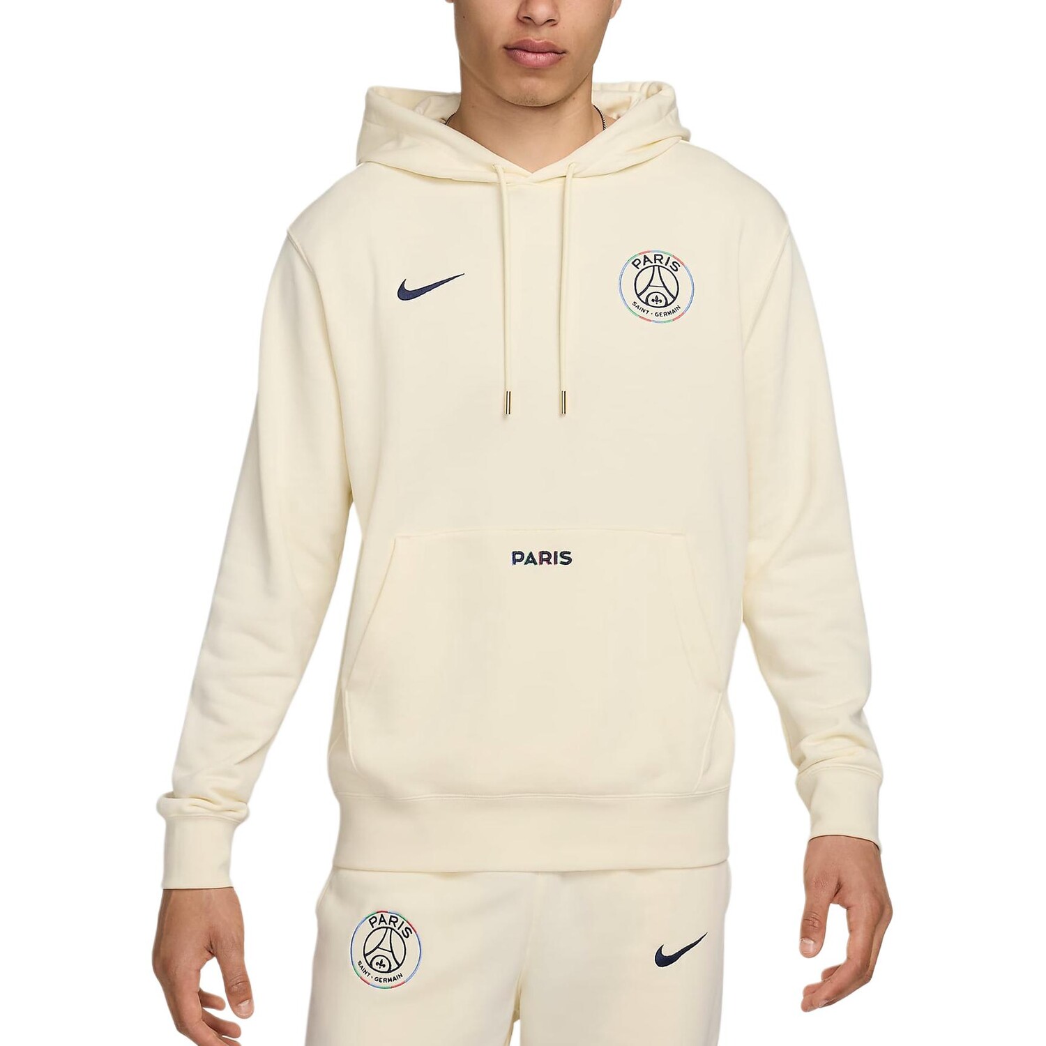 

Толстовка мужская Paris Saint-Germain цвета кокосового молока Nike, цвет Coconut Milk