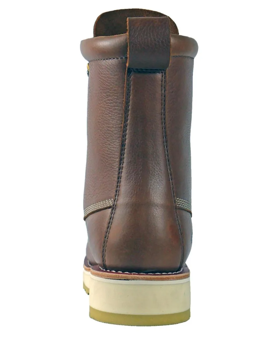 Мужские рабочие ботинки Malibu 8 дюймов с мягким носком DieHard, коричневый leather work boots — фото 4