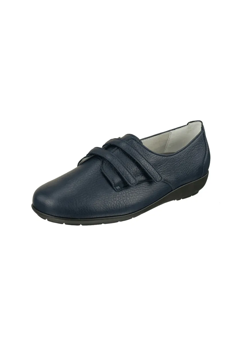 

Натуральные тапочки "Kletter Frieda", из гибкой кожи оленя Natural Feet, синий