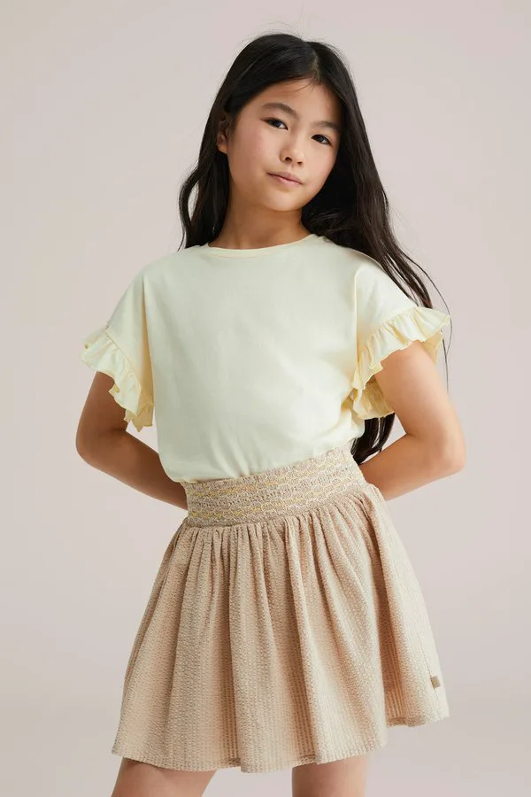 Простая футболка We Fashion, Light Yellow — фото 3