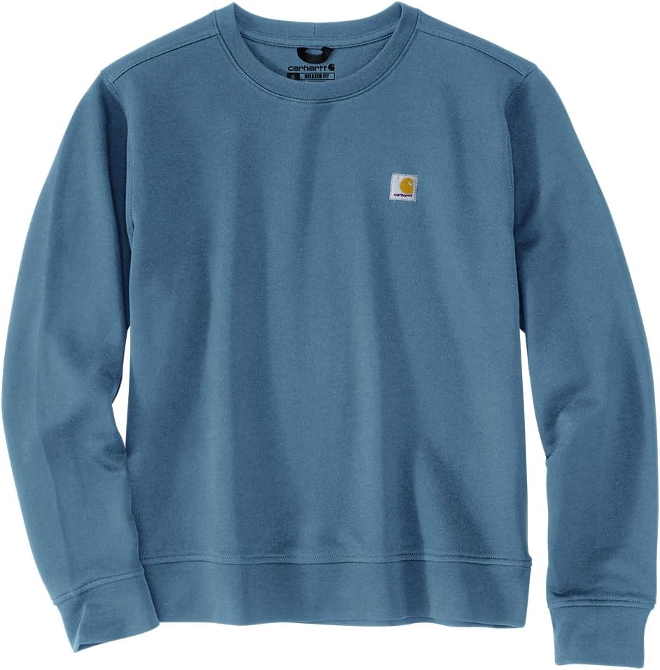 

Carhartt женская свободная футболка-поло Midweight French Terry, Thundercloud