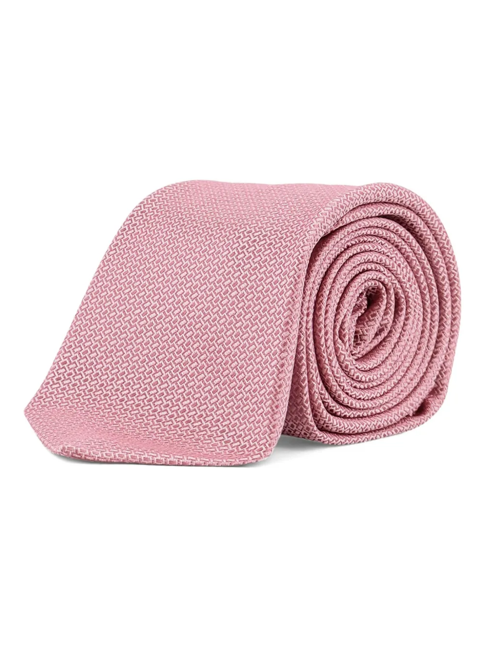 

Галстук с узорной интарсией Kiton, розовый