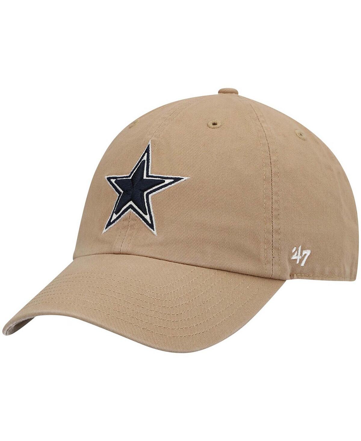 

Мужская бейсболка цвета хаки Dallas Cowboys Primary Clean Up '47 Brand