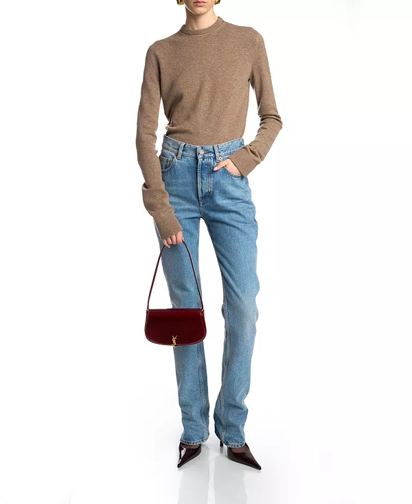 Мини-Сумочка Voltaire из лакированной кожи Saint Laurent, красный — фото 3
