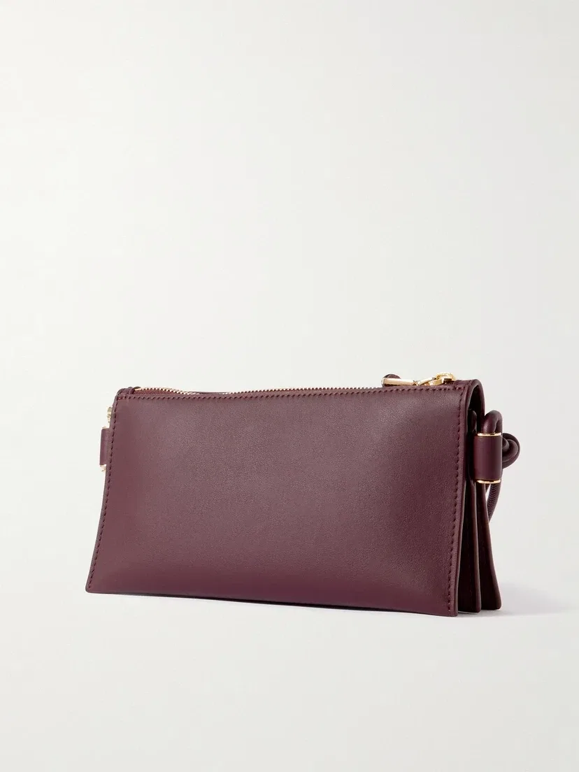 Сумка на плечо Joya из кожи с украшениями LOEWE, бордовый — фото 3