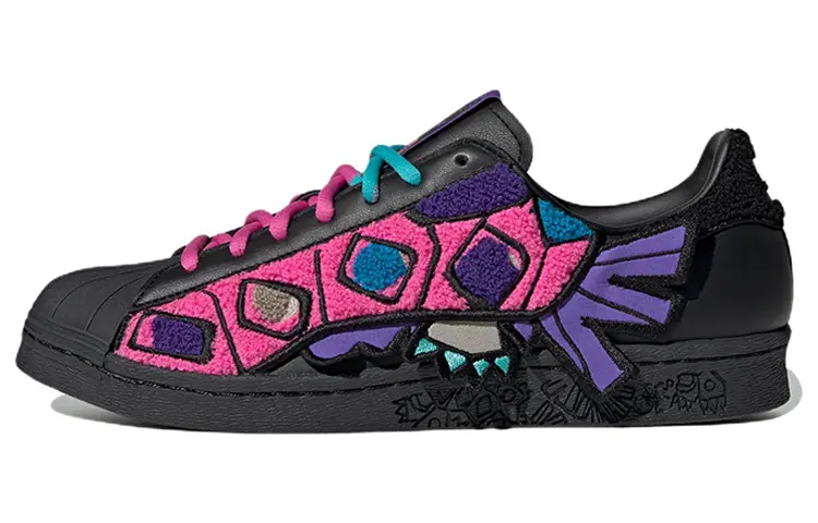

Кроссовки Adidas Originals Originals Superstar 80s X Han Meilin 'Black Purple Pink'