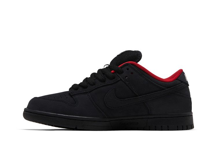 Кроссовки Nike Supreme x Dunk Low SB, Black — фото 3