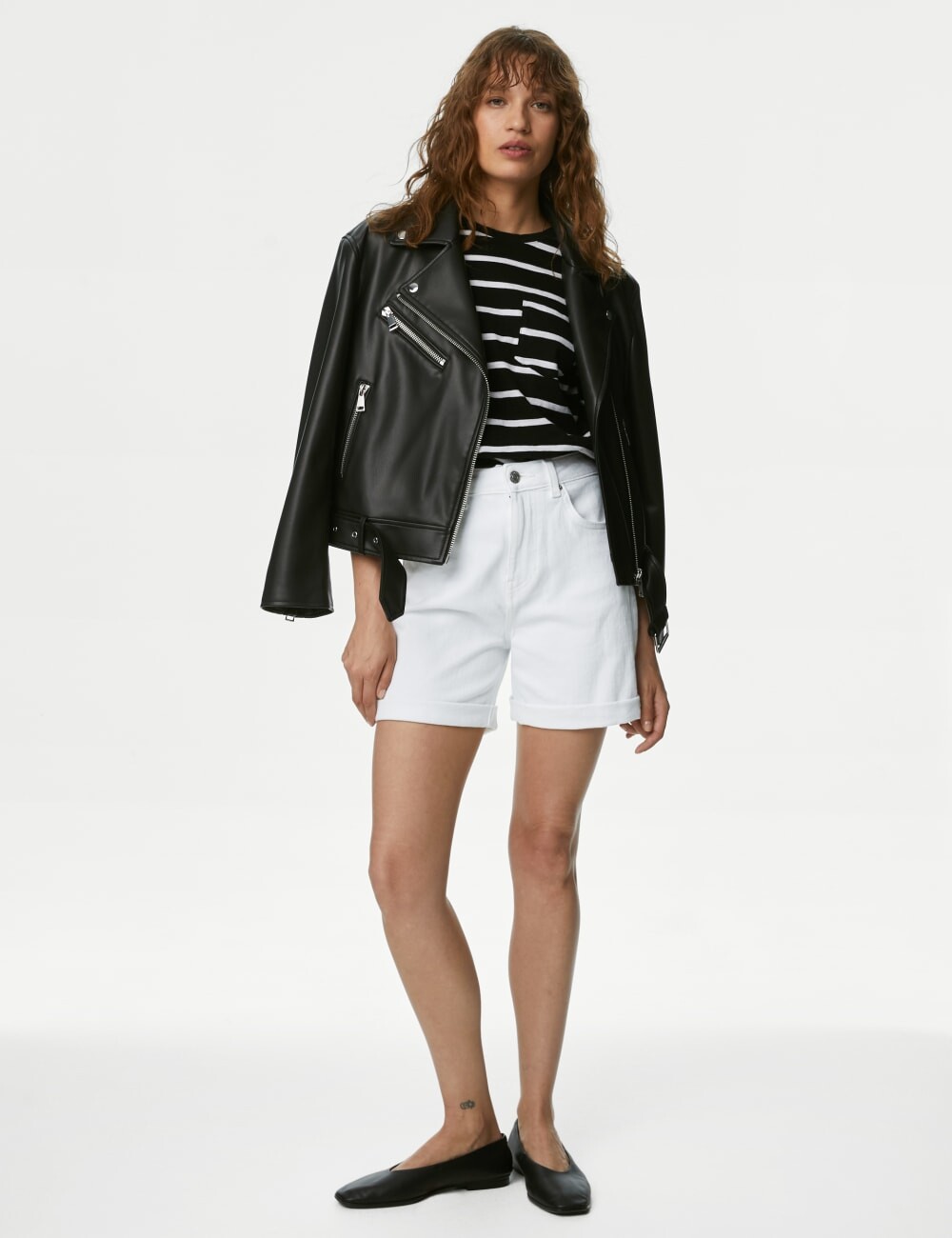 

Джинсовые шорты бойфренда Marks & Spencer, мягкий белый