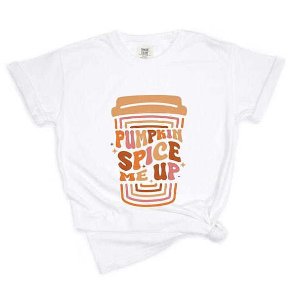 

Футболка с принтом Pumpkin spice me up cup Simply Sage Market, White, Белый, Футболка с принтом Pumpkin spice me up cup Simply Sage Market, White