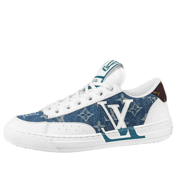 Кроссовки charlie sneakers 'white with denim monogram' Louis Vuitton, белый