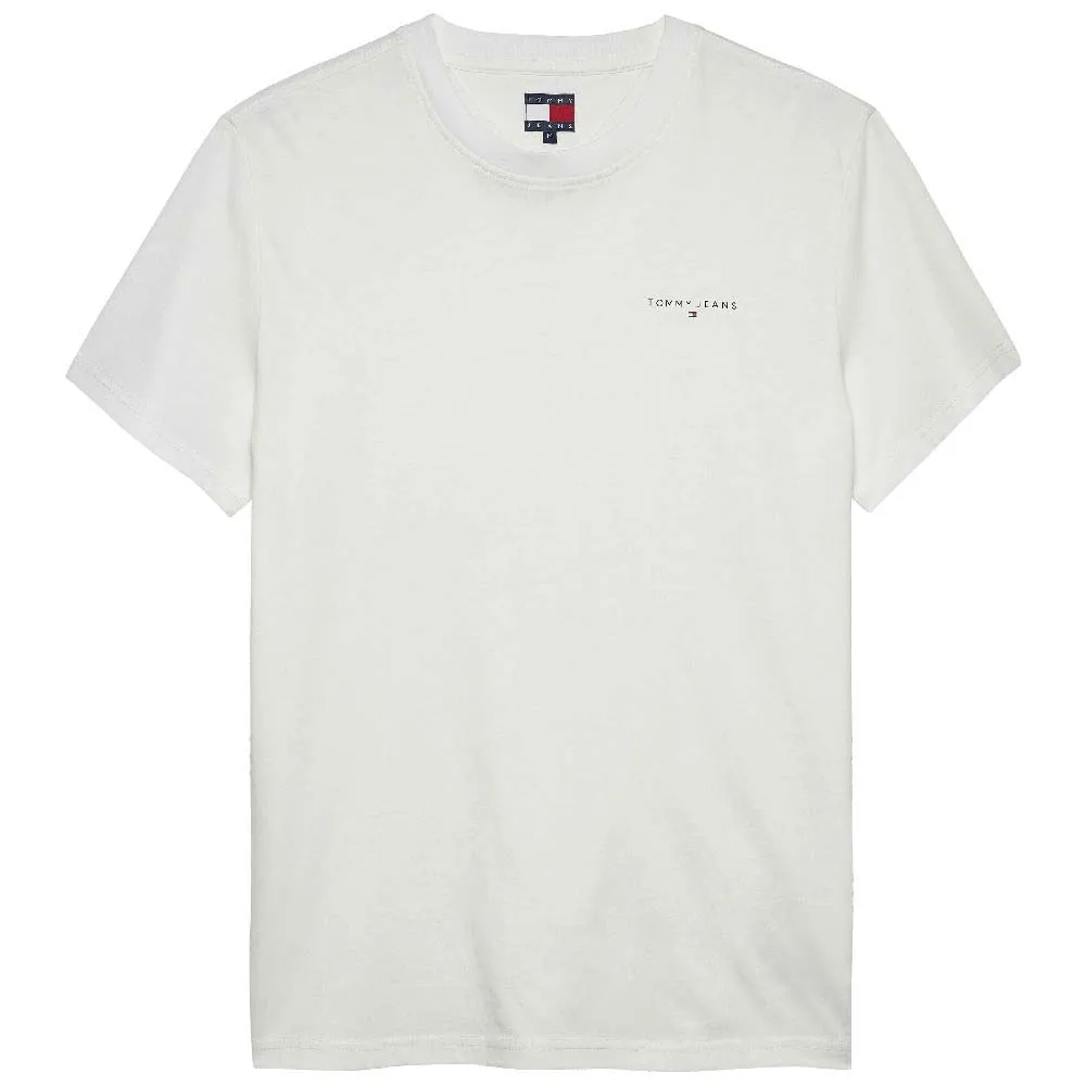 

Футболка с коротким рукавом Tommy Jeans Linear Chest Slim Fit, бежевый