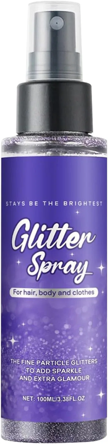 Спрей с блестками для тела и волос Glitter Spray Vziguhk, 150 мл