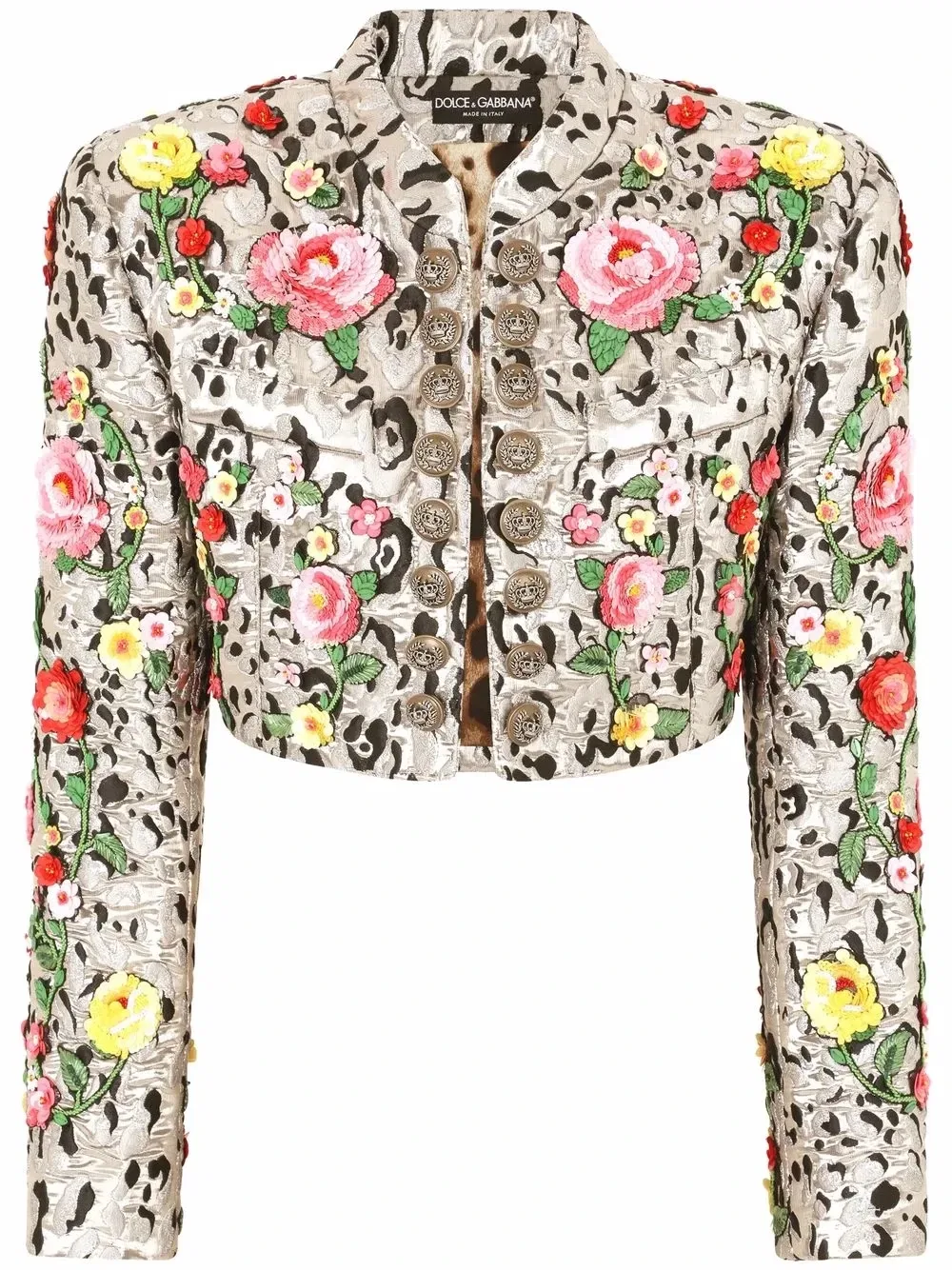 Жакет Spencer с вышивкой DOLCE & GABBANA, бежевый