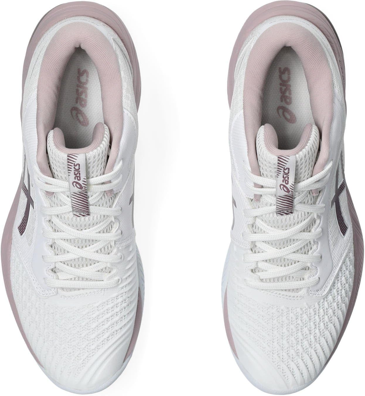 Кроссовки ASICS Women's Netburner Ballistic FF MT 3 Volleyball Shoe, цвет White/Watershed Rose — фото 2