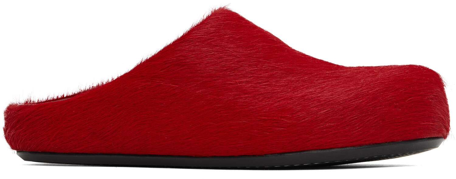 Сабо Fussbett Loafers Slip-on Marni, красный