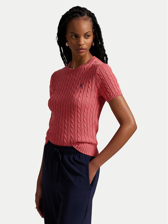 

Облегающий свитер 211965761002 Polo Ralph Lauren, розовый