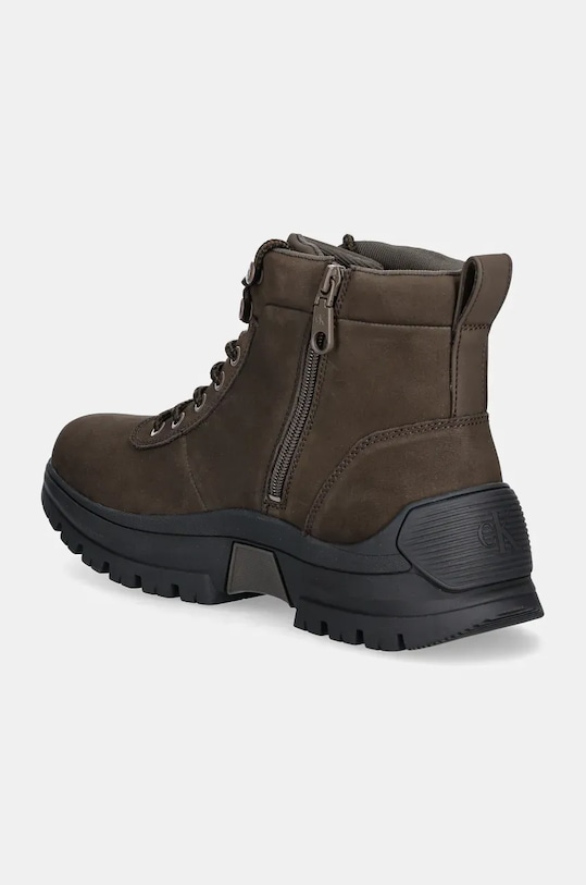 Кожаные трейловые кроссовки HYBRID WP BOOT LACEUP REBELLIOUS Calvin Klein Jeans, коричневый — фото 3