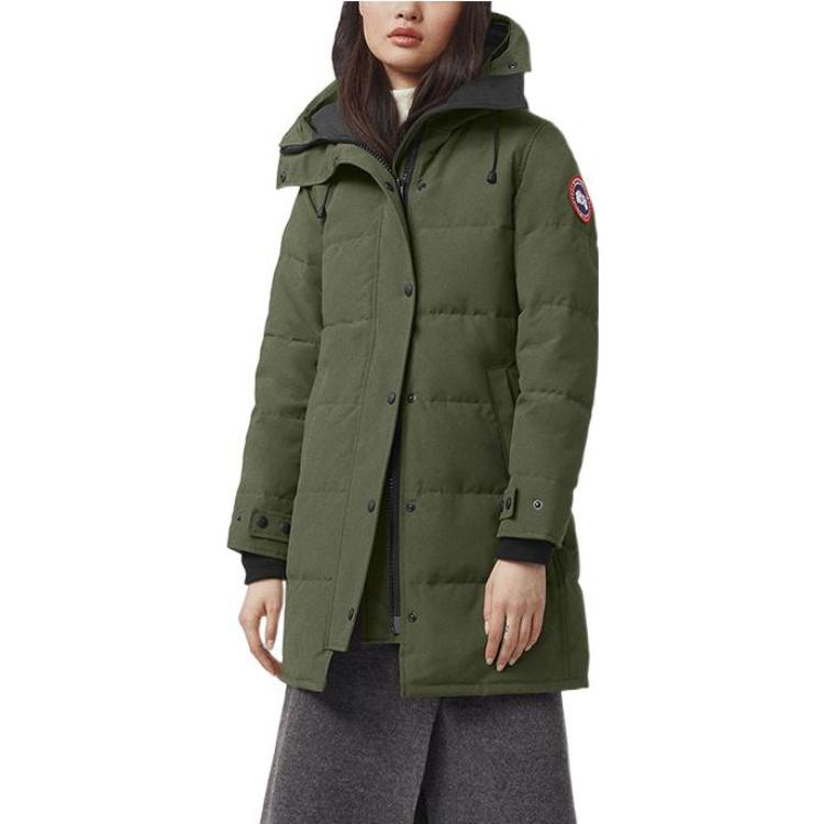 Canada Goose Куртка пуховая Shelburne серии FW22 женская армейский зеленый, Army Green — фото 4