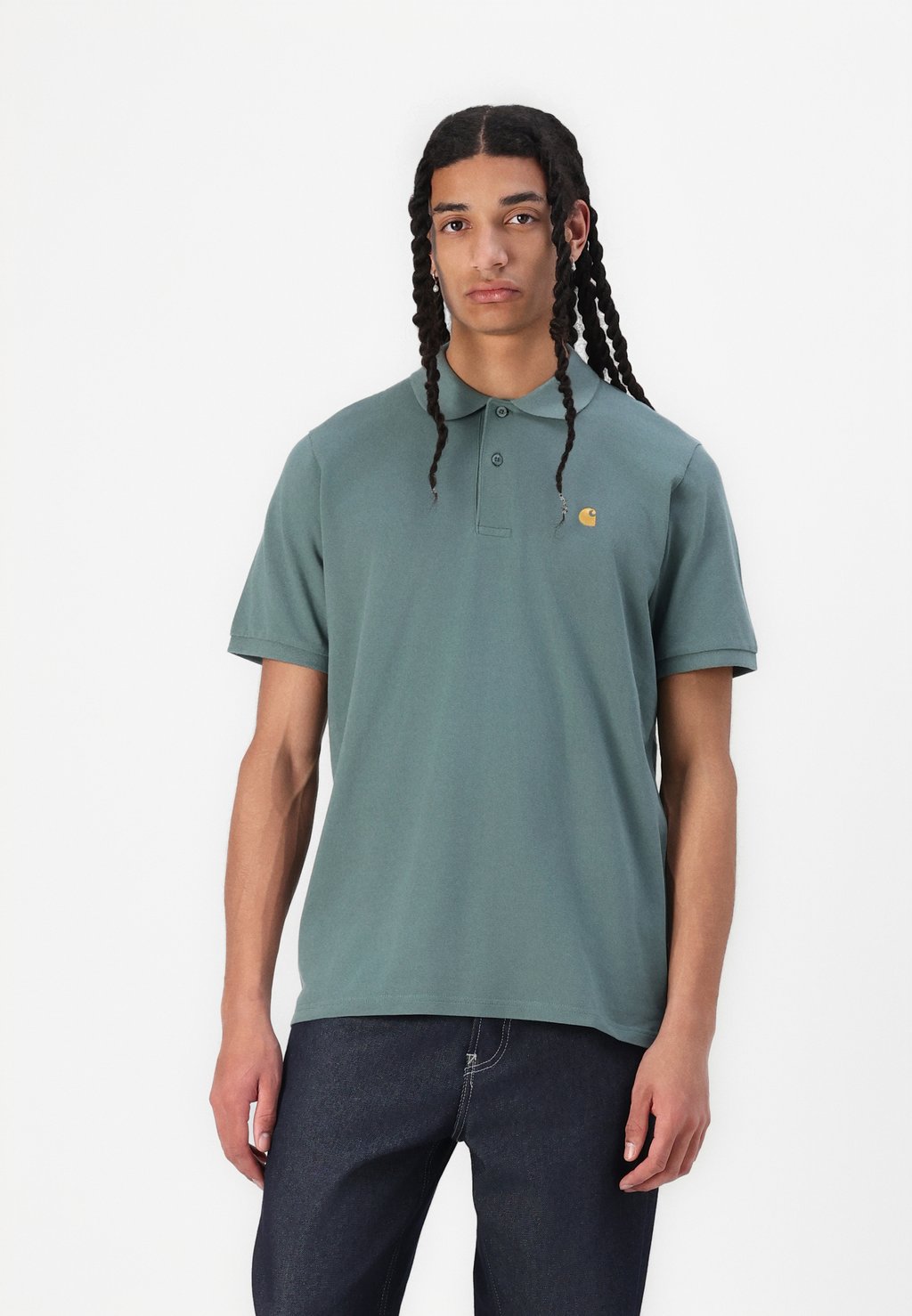 

Рубашка поло CHASE Carhartt WIP, серебристый