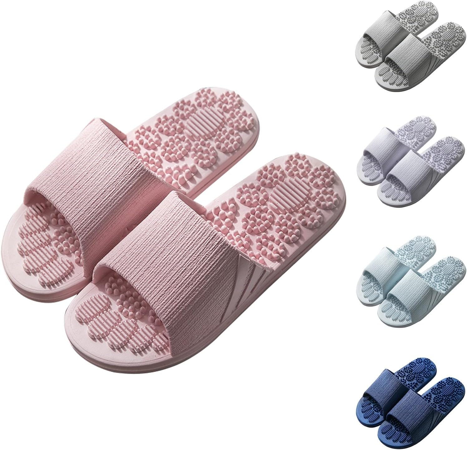 

Комфортные домашние тапочки с открытым носком для мужчин Dyiozbga, розовый