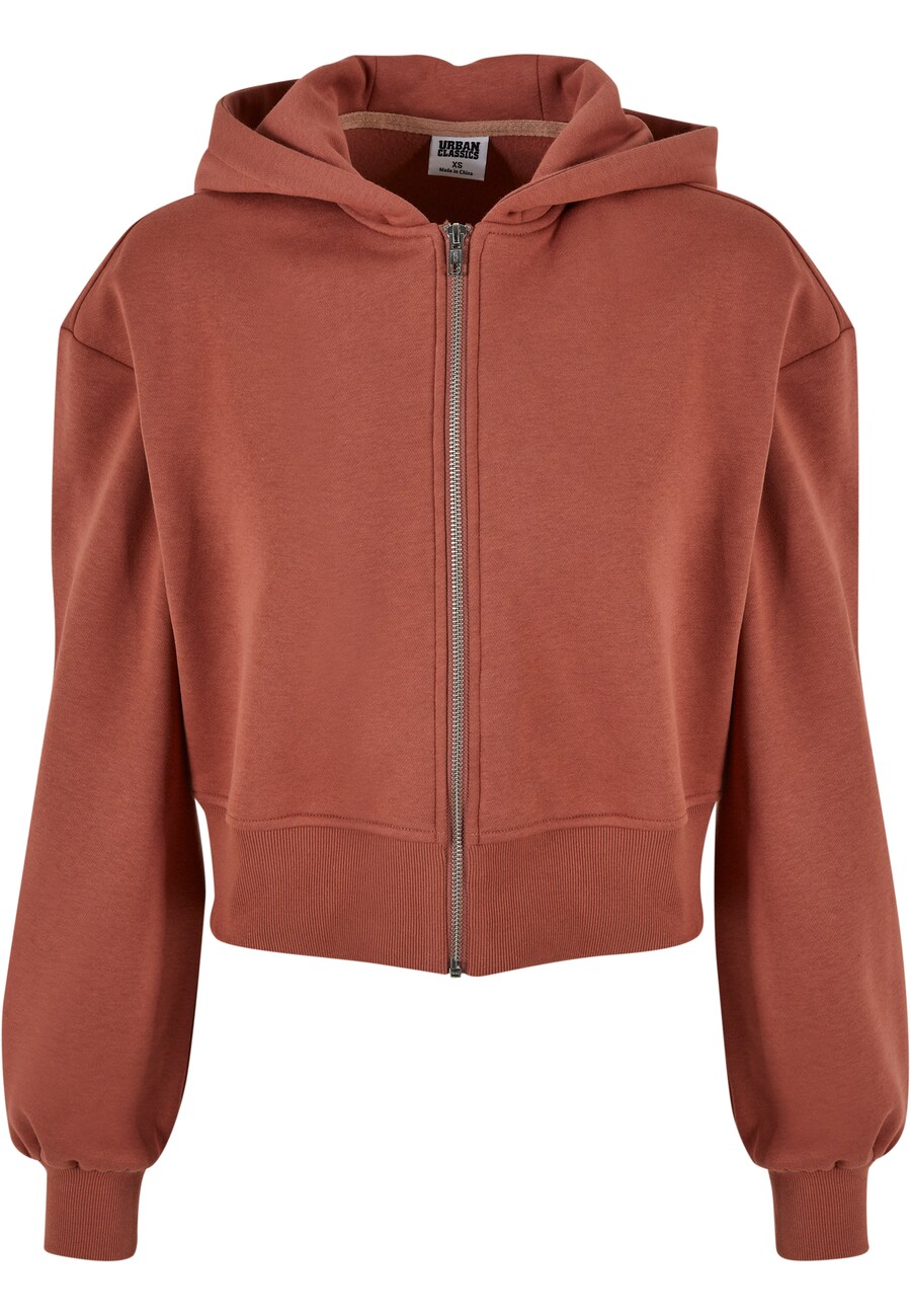 

Толстовка с капюшоном на молнии Urban Classics, цвет Pastel red