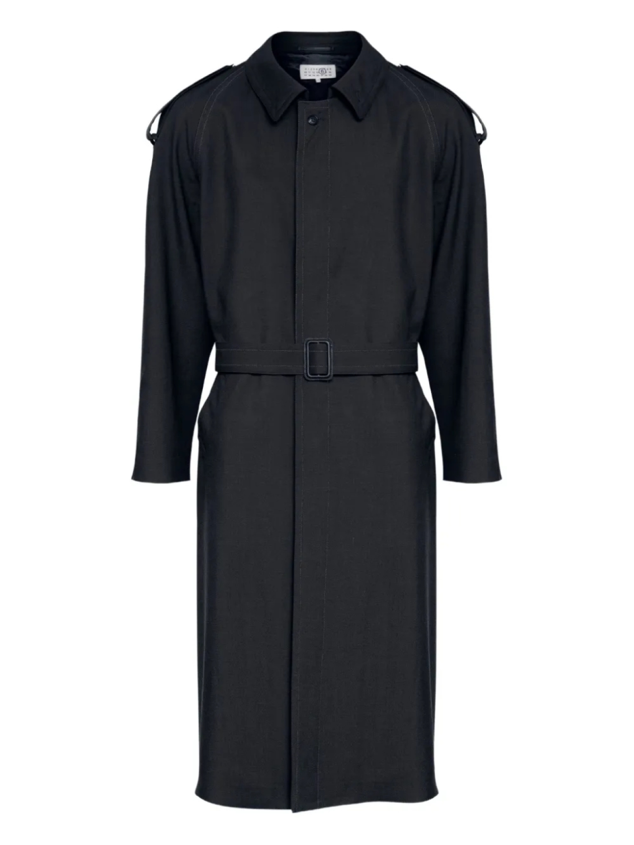

MM6 Maison Margiela шерстяной тренч, черный