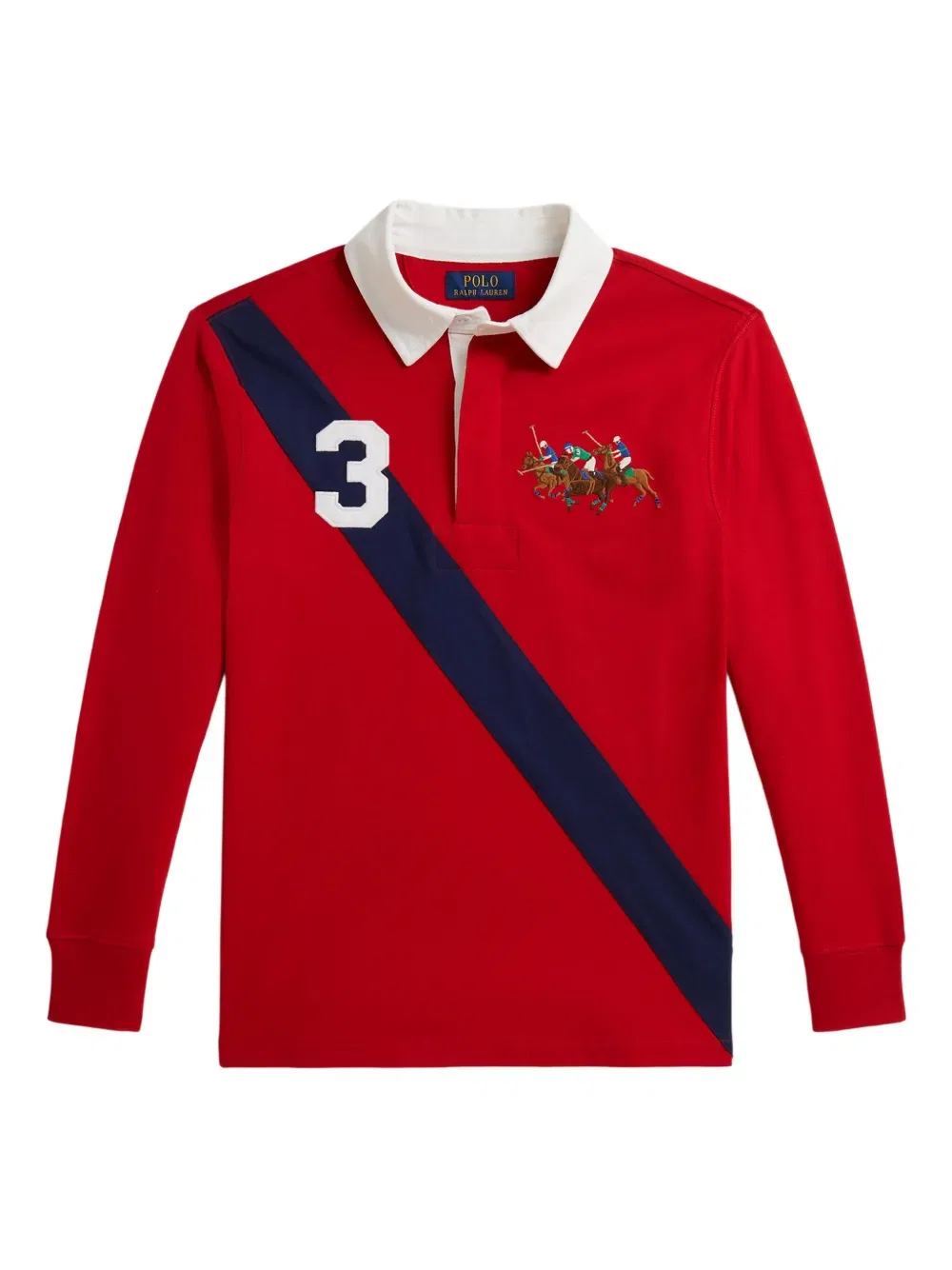 Поло Triple-pony Polo Ralph Lauren Kids, красный