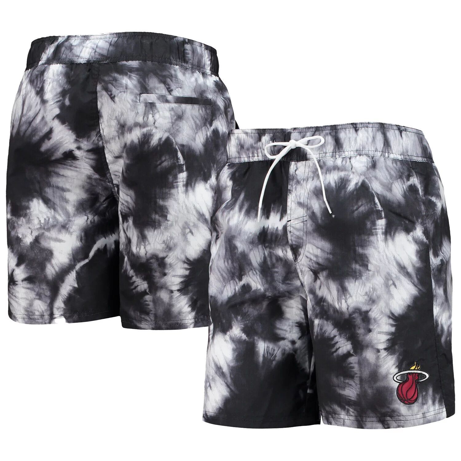 

Мужские спортивные шорты Carl Banks Black Miami Heat Splash Volley Swim Shorts G-III
