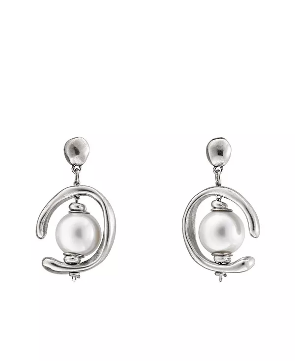 

Серьги из стерлингового серебра с культивированным жемчугом Unode50, silver