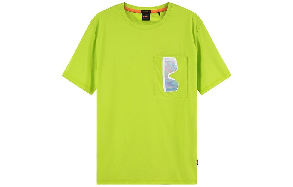 

HUGO BOSS Футболка мужская зеленая, Зеленый, HUGO BOSS Футболка мужская зеленая