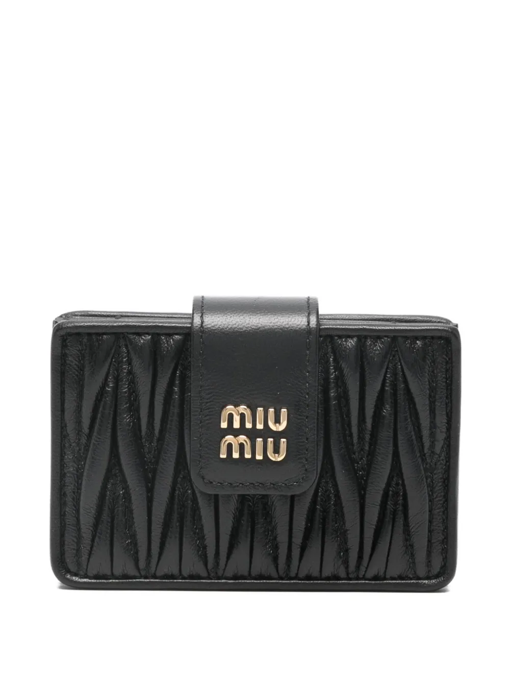 Стеганый кошелек Miu Miu, черный