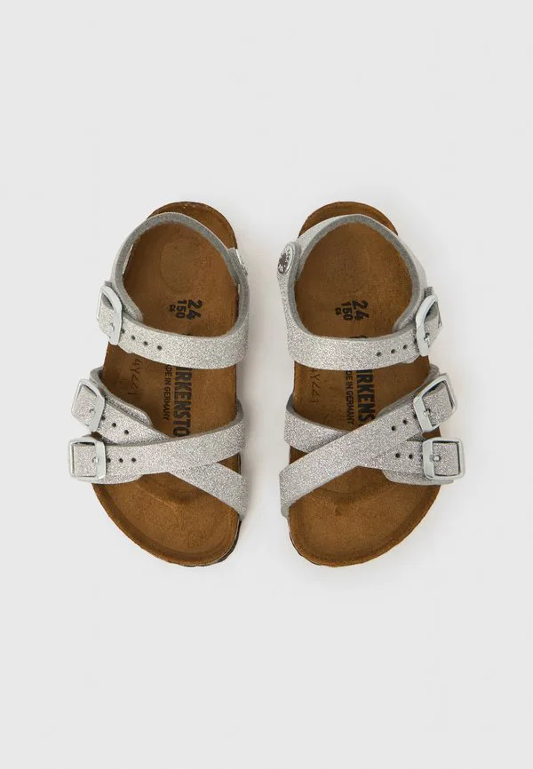 Детские узкие сандалии kumba. Birkenstock, Silver-Coloured — фото 4