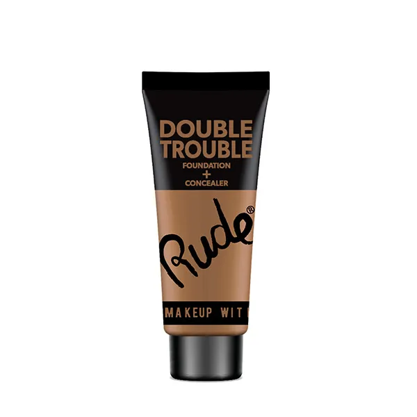 

База под макияж и консилер Double Trouble Foundation Rude, цвет espresso