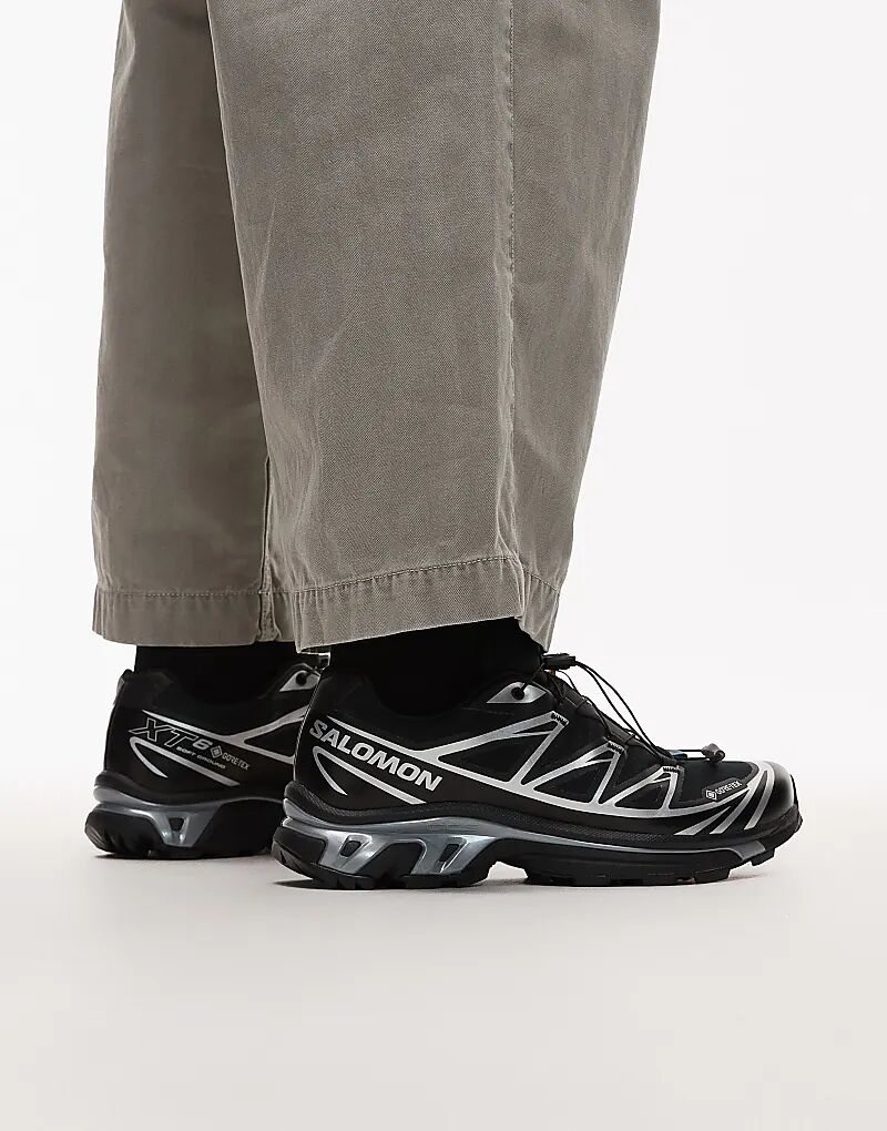 Кроссовки Salomon XT-6 GTX унисекс черного цвета — фото 3