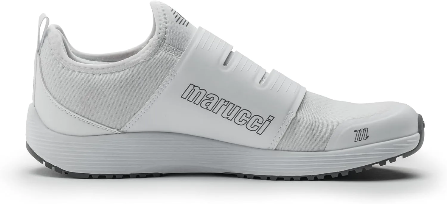 Кроссовки Marucci MXB Trainer BOA для мужчин, белые, бейсбольные тренировочные кроссовки, спортивная обувь для мужчин с системой затяжки BOA L6 для надежной регулируемой посадки, легкие, дышащие и долговечные, белый — фото 4