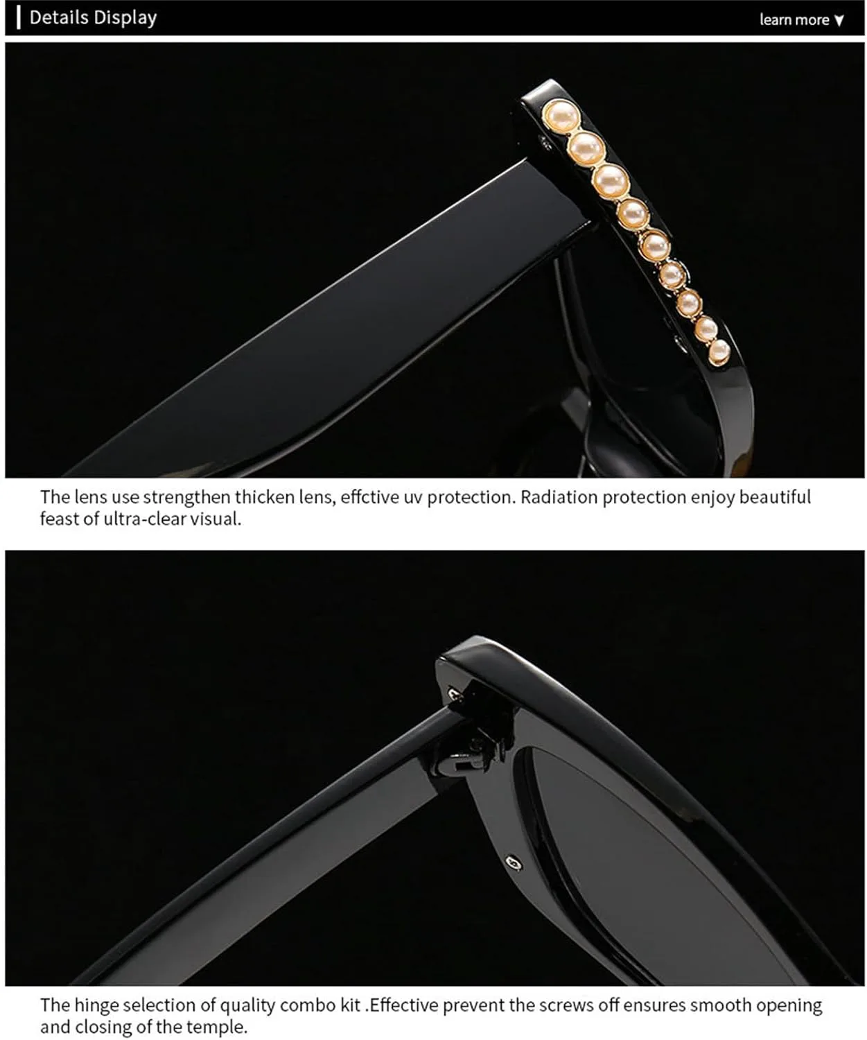 

Солнцезащитные очки Willochra «Кошачий глаз» с жемчужным блеском, модные, для женщин, с блестками, стразами и кристаллами, для вечеринок, UV400 F27, Leopard