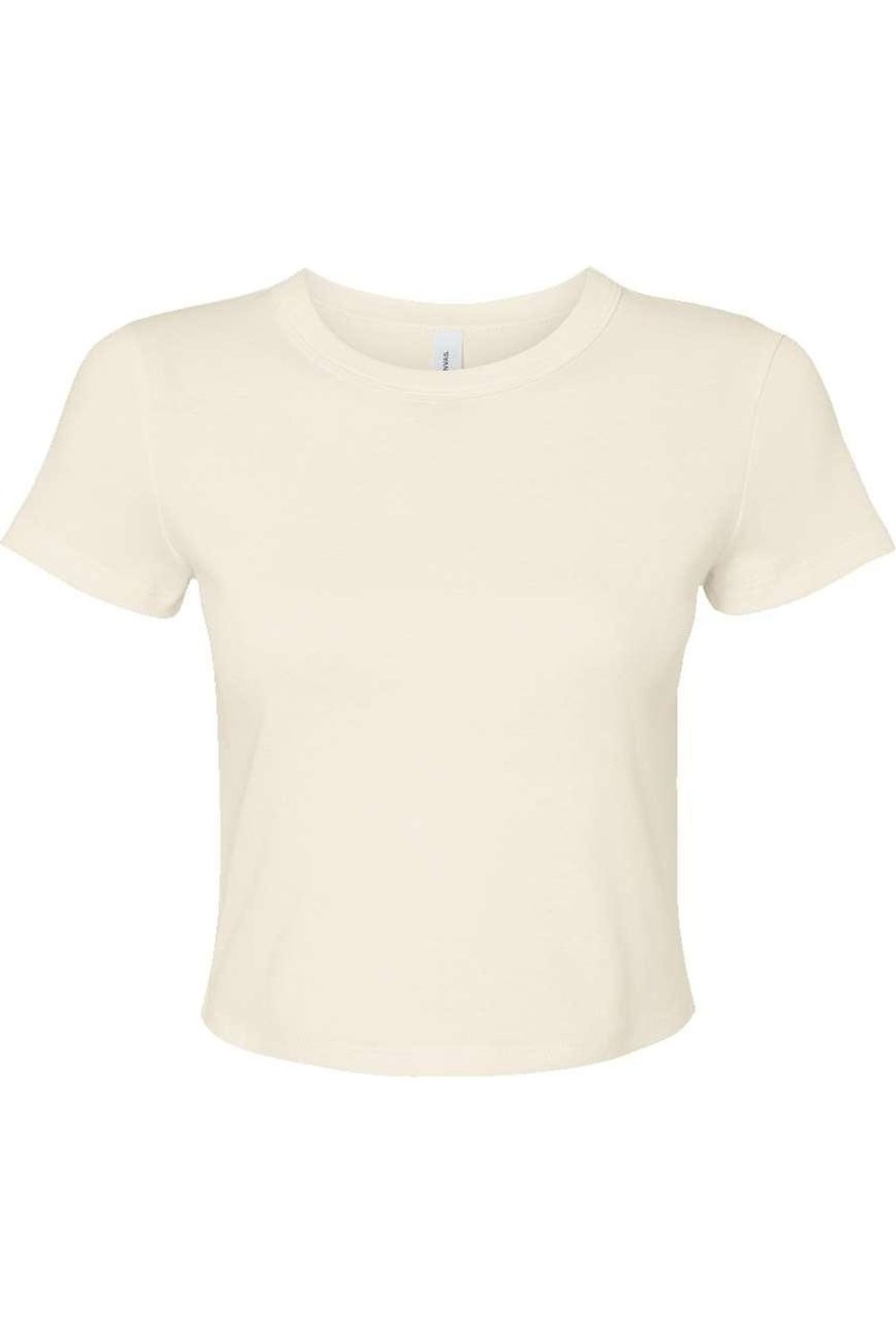 

Женская футболка BELLA + CANVAS с микро-рубчиком для малышей, цвет solid natural blend