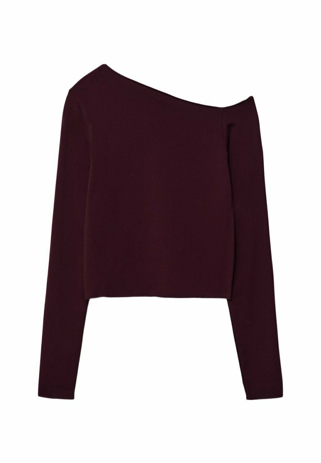 

Топ с длинными рукавами ASYMMETRIC SEAMLESS Stradivarius, Бордо
