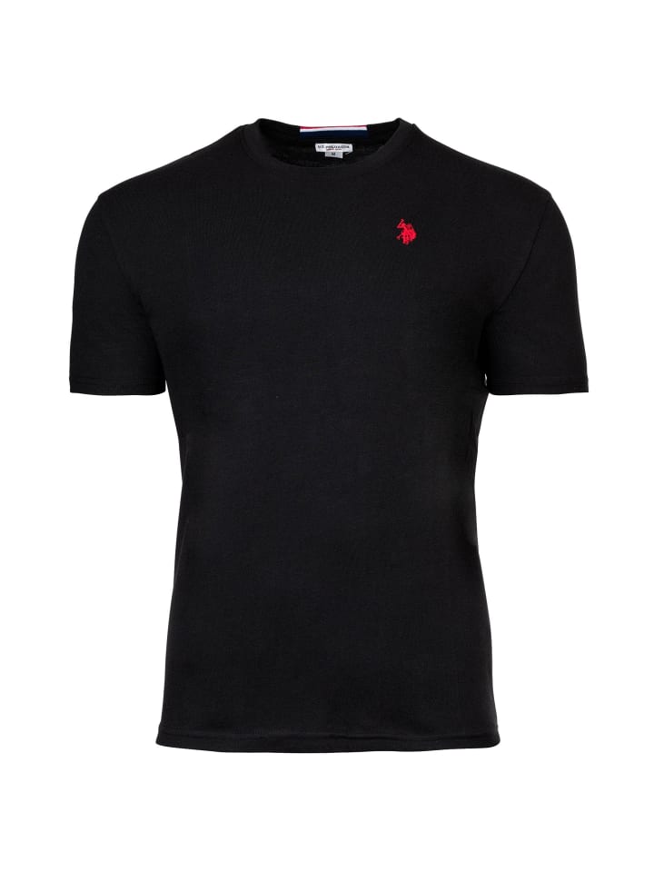 U.S. Polo Assn. Комплект из двух футболок белого и черного цвета — фото 4
