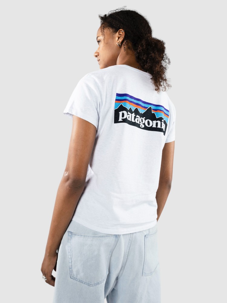 

Футболка Patagonia P-6 Logo Responsibili T-Shirt, white, Белый, Футболка Patagonia P-6 Logo Responsibili T-Shirt, white