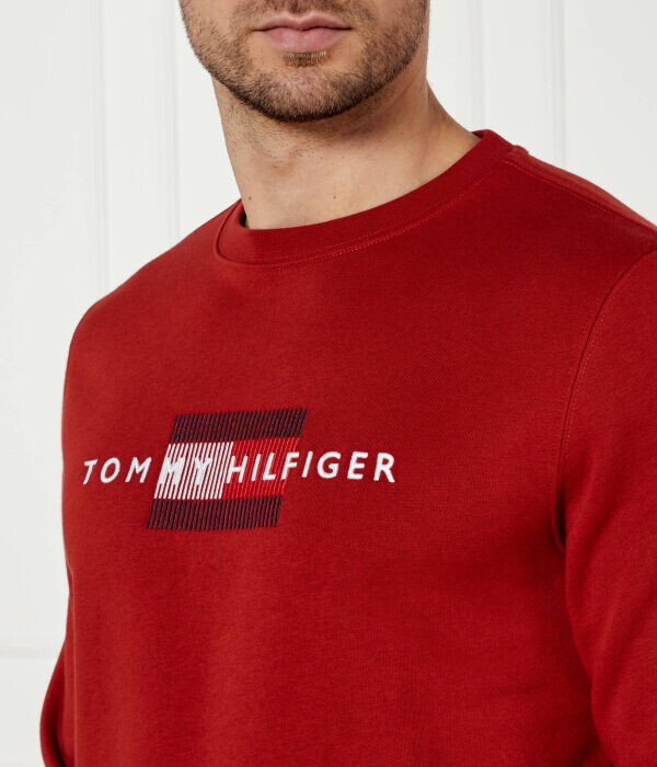 Толстовка мужская Tommy Hilfiger Regular Fit, красный — фото 4