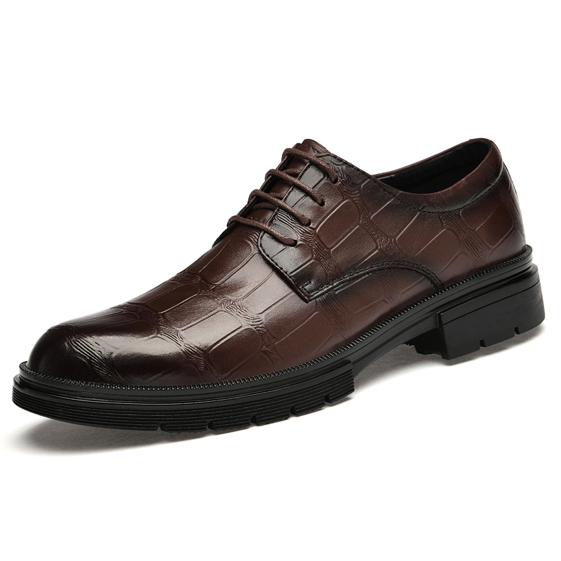 

Dao Tu Sen Кожаные повседневные туфли Yutai мужские низкие коричневые, цвет Brown-(2295) Yutai