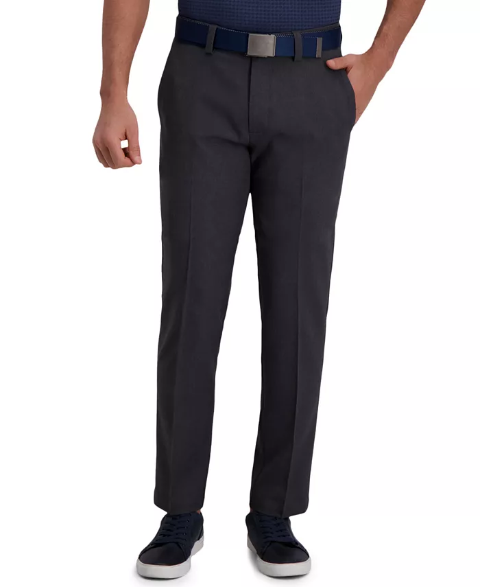 

Классические брюки Cool Right Performance Flex Straight Fit с плоской передней частью Haggar, серый