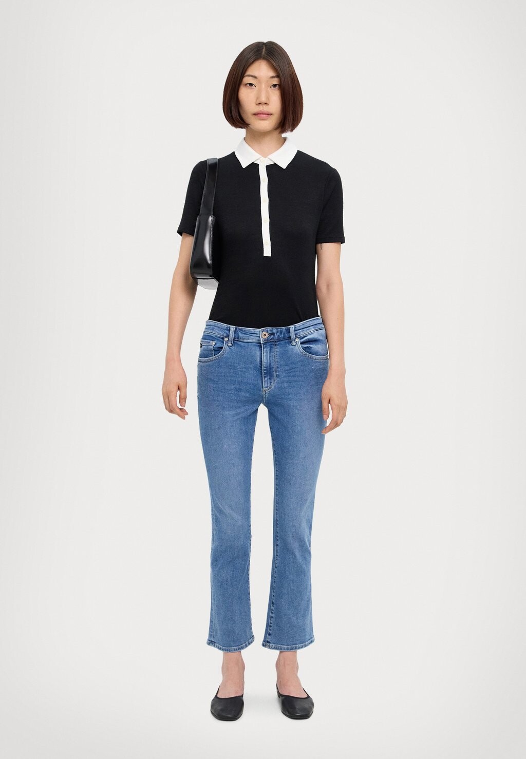 

Джинсы скинни JODI CROP AG Jeans, синий деним