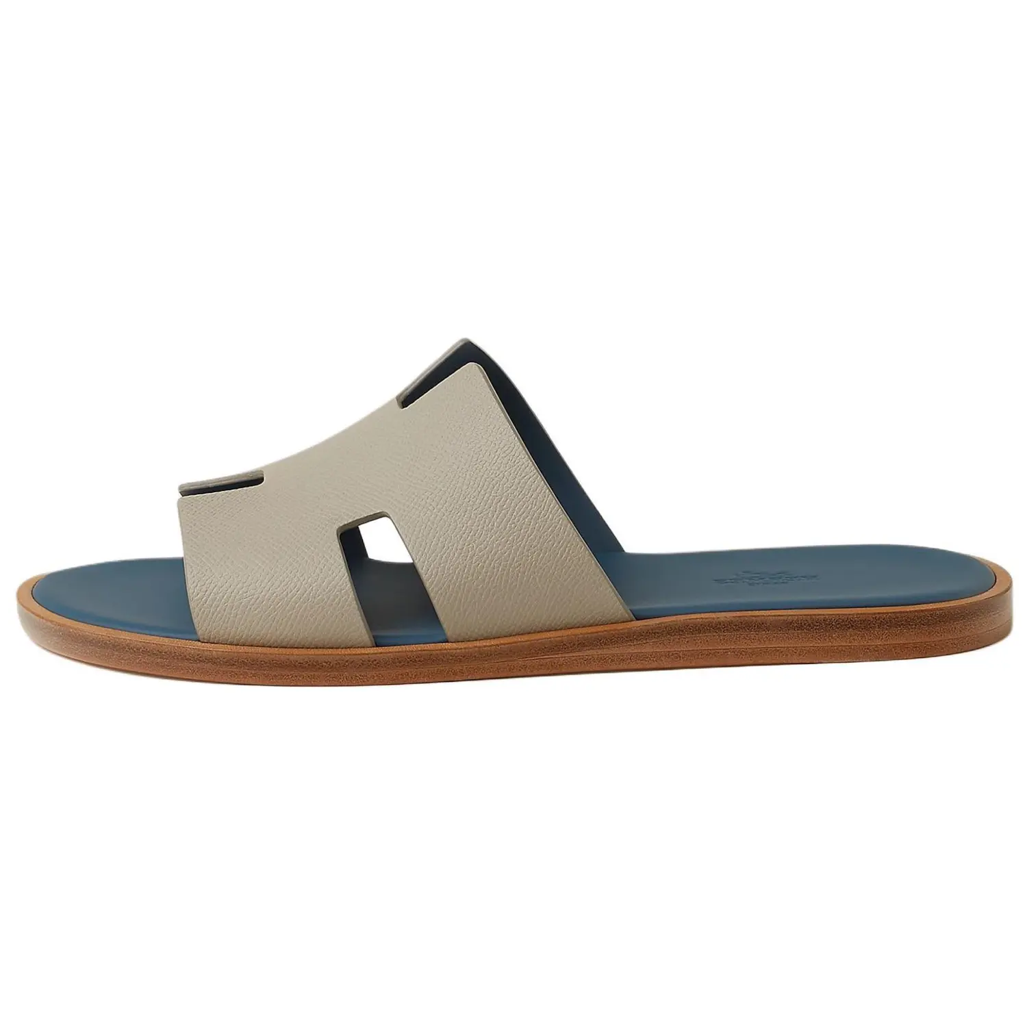 

Тапочки-слайды Izmir, мужские, серые HERMES, Original Shoe Box Not Included