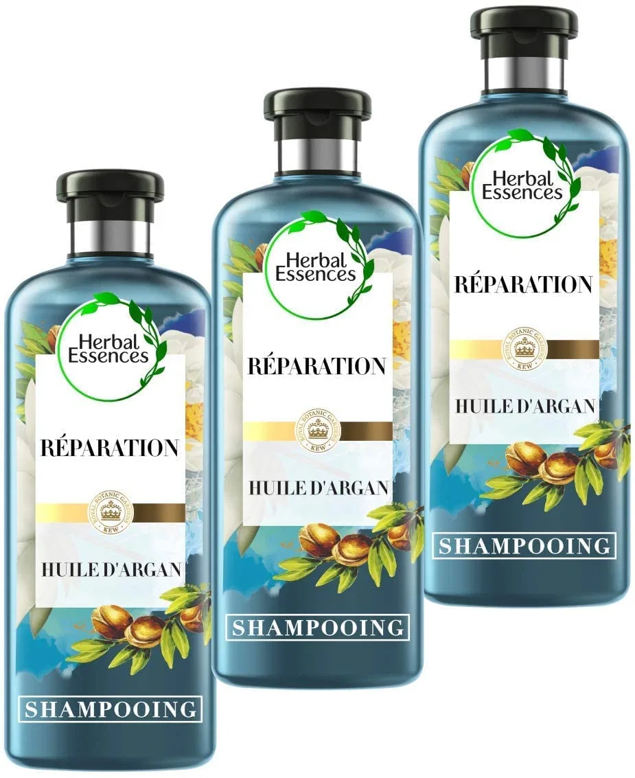 Шампунь для восстановления волос с аргановым маслом Herbal Essences Pure Argan Oil Repair, 3x250 мл Herbal Essences, Argan Oil Sh 3 X 250 Ml